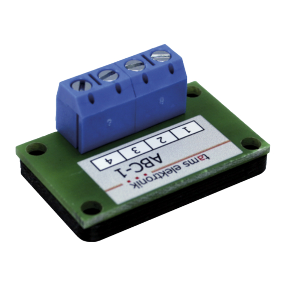 tams elektronik ABC-1 Manual
