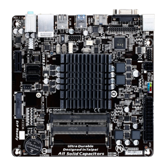 Gigabyte GA-J1800N-D2H User Manual