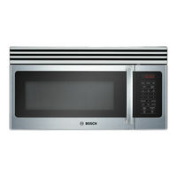 Bosch HMV3051U - 300 Series - Microwave Use And Care Manual