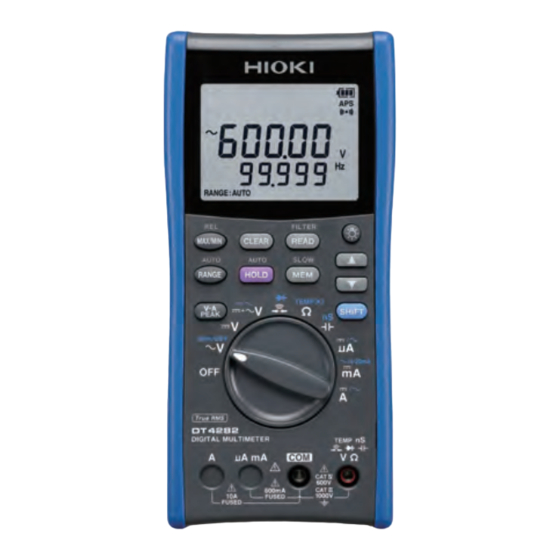 Hioki DT4281 Instruction Manual