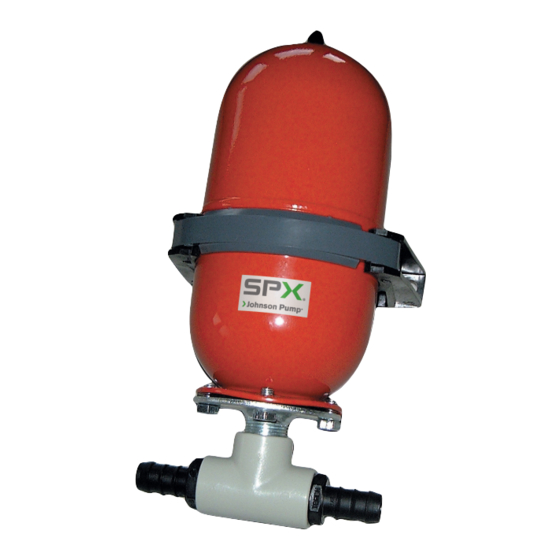 SPX Accumulator Water Pressure Pump Manuals