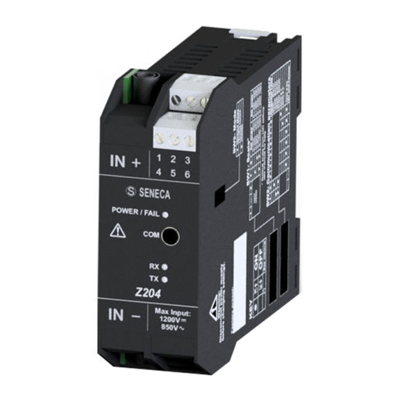 Seneca Z204-1 Installation Manual