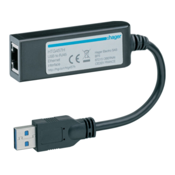 hager HTG457H Manual