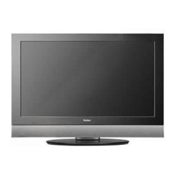 User Manuals: Haier L37A8A LCD TV