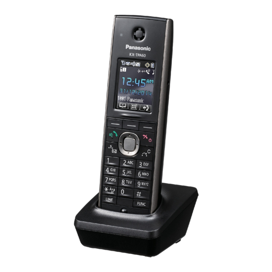 Panasonic TGP-600 Quick Reference Manual