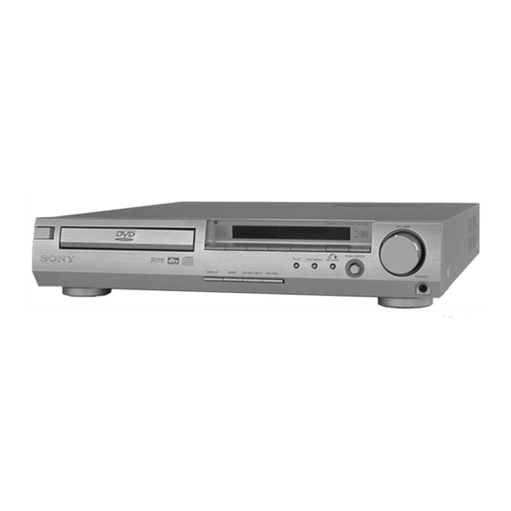 Sony DAV-S300 - Dvd Dream System Manuals