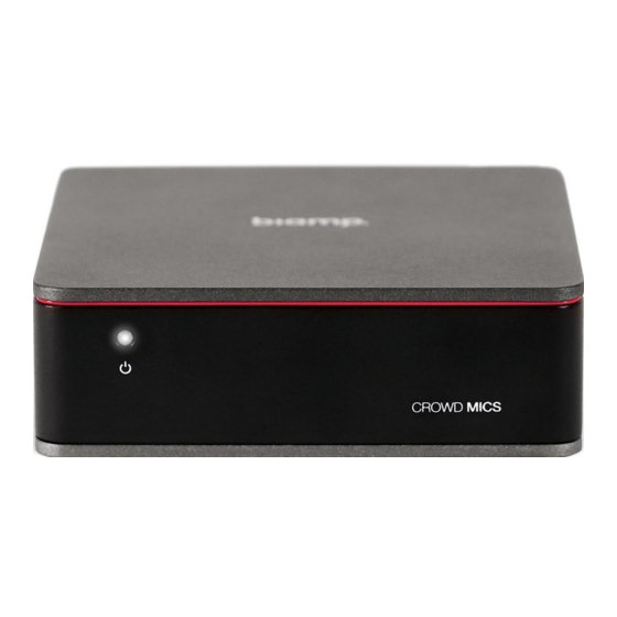 Biamp Crowd Mics Network Administrator's Manual