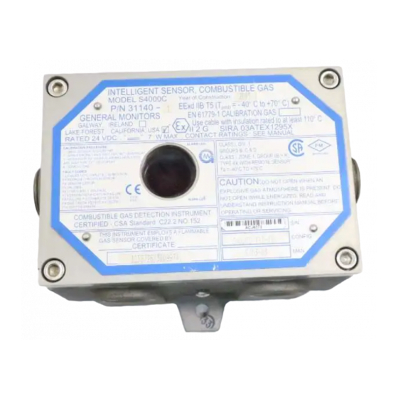 General Monitors S4000C Instruction Manual