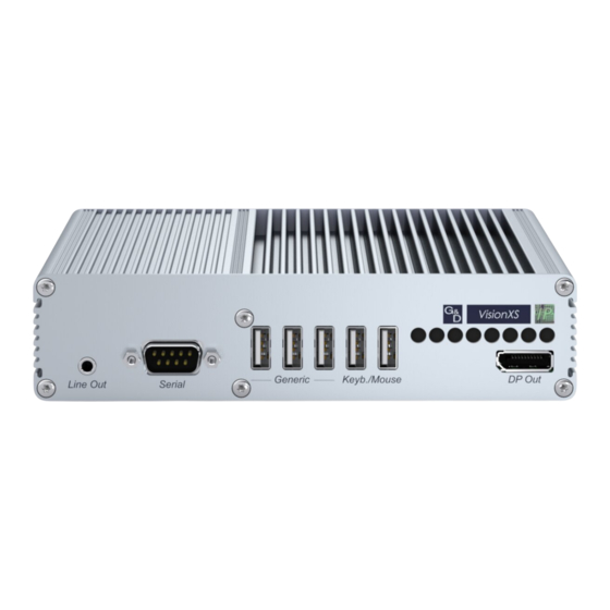 G&D VisionXS-IP-C-DP-UHR Installation And Operation Manual