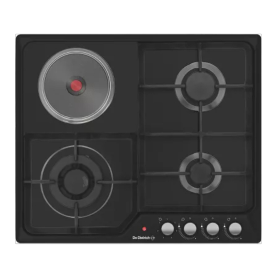 DeDietrich DPE3601X Manual For Installation And Use
