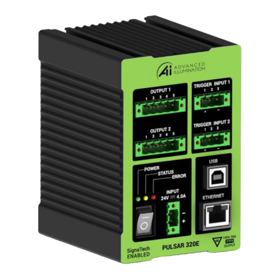 Advanced Illumination PULSAR 320E Operation And Maintenance Manual