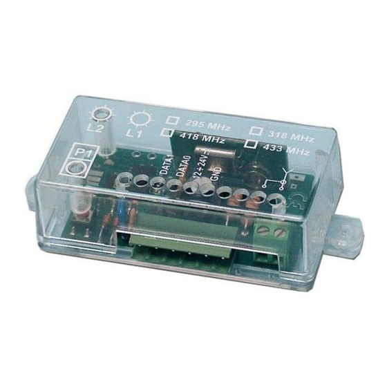 CDVI SELWR433 Instruction Manual