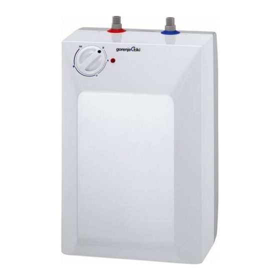 Gorenje Tiki TEG 5 Instructions For Use Manual