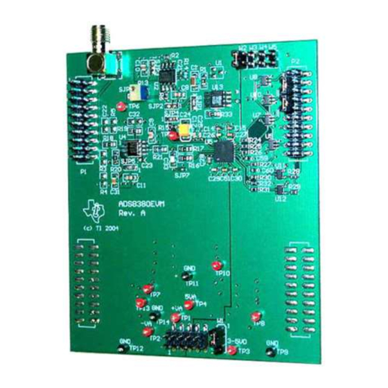 Texas Instruments ADS8380EVM User Manual
