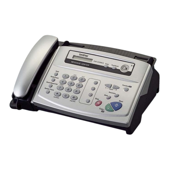 Brother FAX-335MCS Specifications