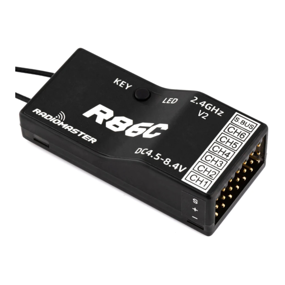 RadioMaster R86C User Manual