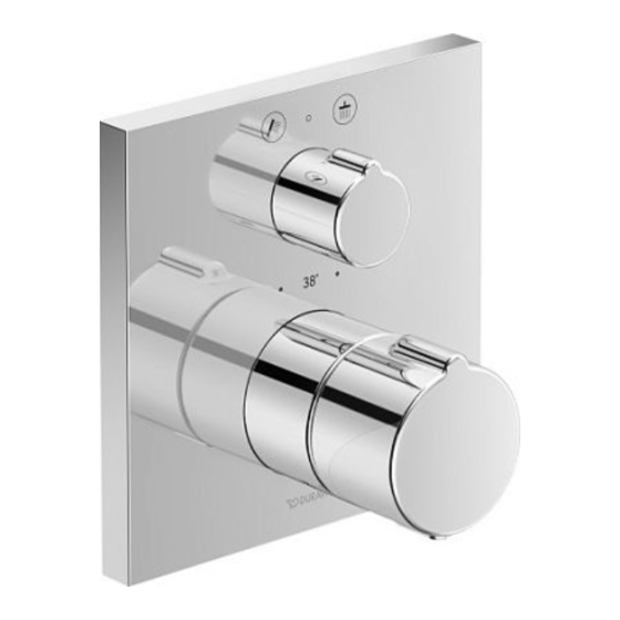 DURAVIT C.1 C14200 0130 Instructions For Mounting And Use