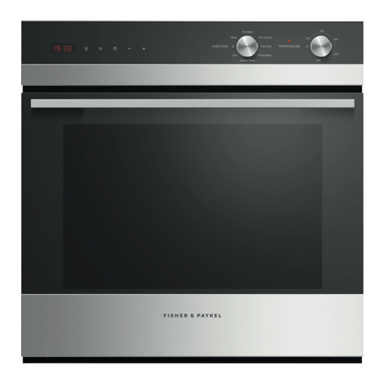 Fisher & Paykel OB60SC Installation Manual
