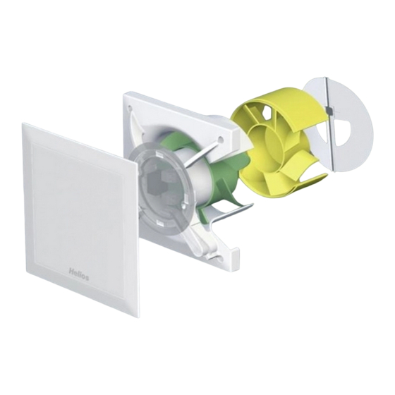 Helios MiniVent M1/120 N/C Installation And Operating Instructions Manual