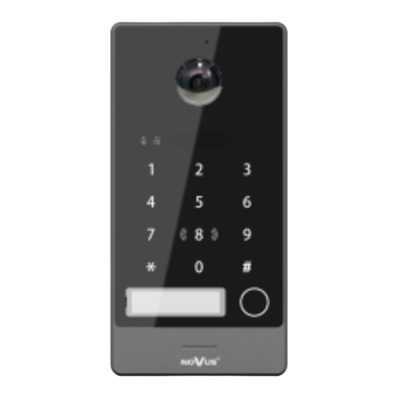 Novus Villa NVE-2W-EPV101KP Installation Manual