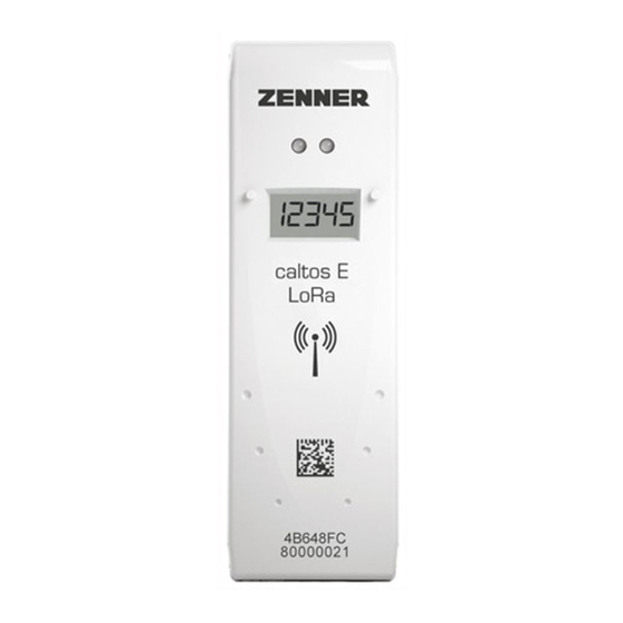 Zenner caltos E User Manual
