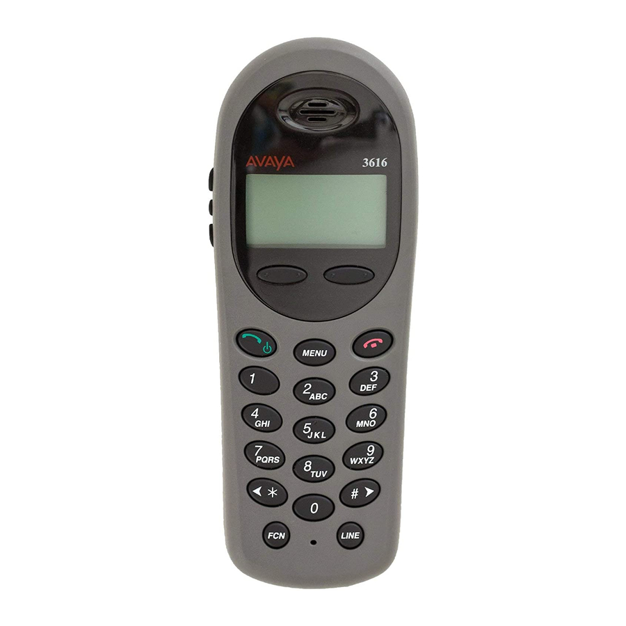 Avaya 3616 Series User Manual