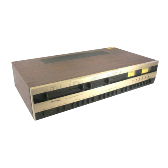 Rotel RX-7707 Technical Manual