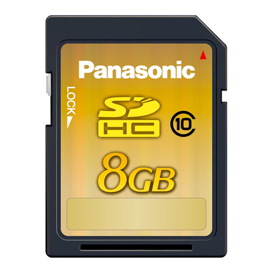 Panasonic RP-SDW04GE1K Operating Instructions Manual