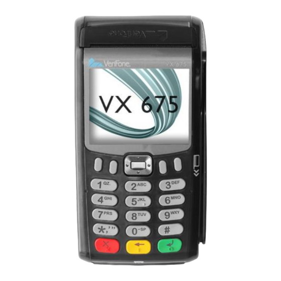 VeriFone VX 675 Operating Instructions Manual
