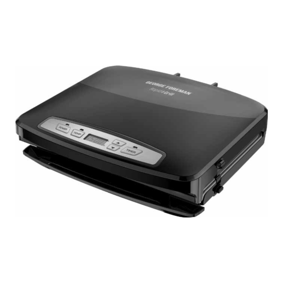 George Foreman RPGD3994 SERIES Use And Care Manual