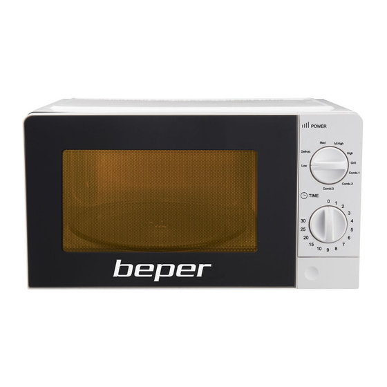 Beper P101FOR001 Microwave Oven Grill Manuals