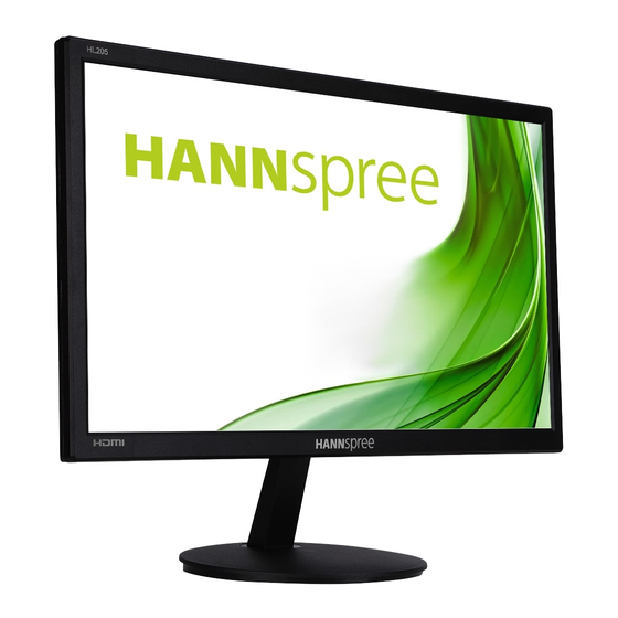 HANNspree HL205HPB Manuals