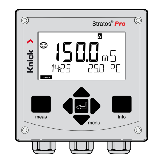 Knick Stratos Pro A201CONDI User Manual