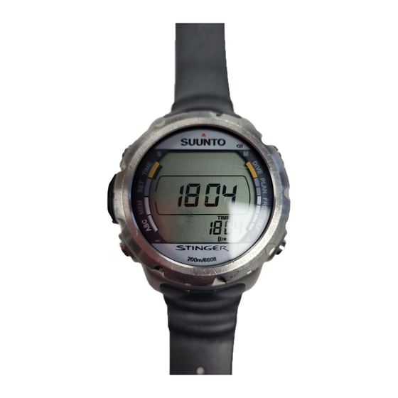 Suunto Stinger Instruction Manual