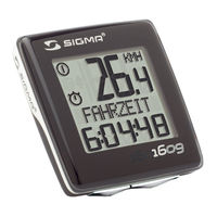 Sigma BC 1609 Manual
