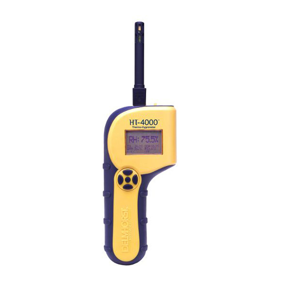 Delmhorst HT-4000 Owner's Manual