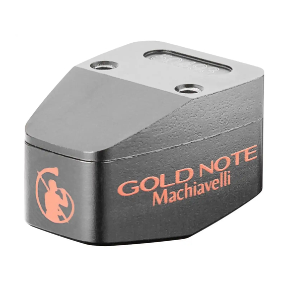 Gold Note MACHIAVELLI RED MKII Owner's Manual
