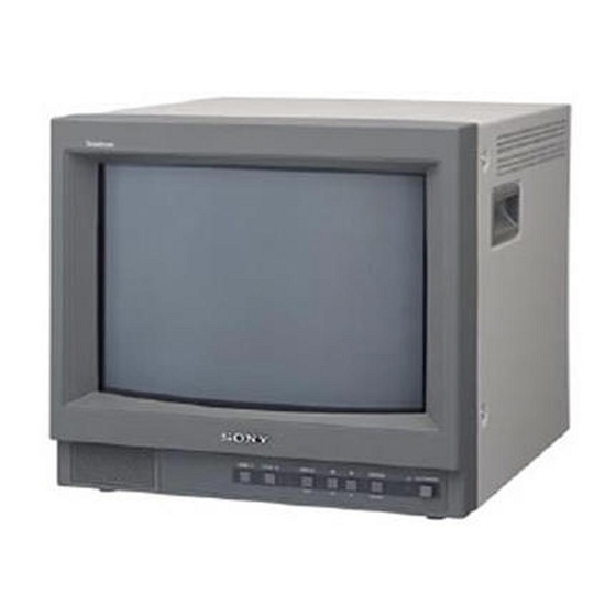 User Manuals: Sony PVM-14L1 CRT Monitor