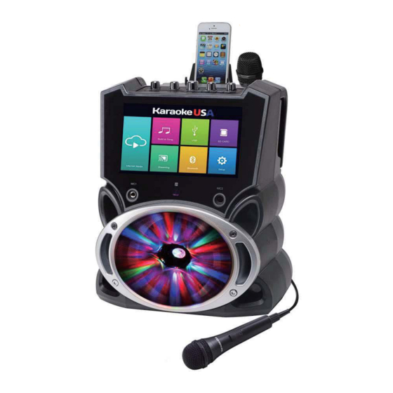 Karaoke USA WK849 User Manual