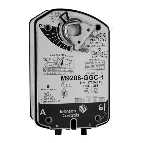 Johnson Controls M9208-GG-1 Series Manuals