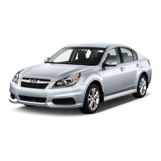 Subaru 2013 Legacy Manuals