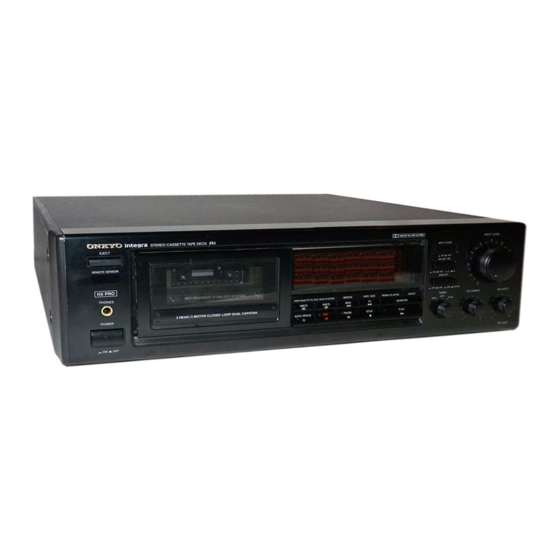 Onkyo TA-207 Manuals