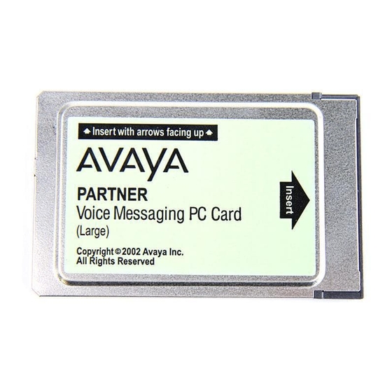 Avaya PARTNER Installation Instructions