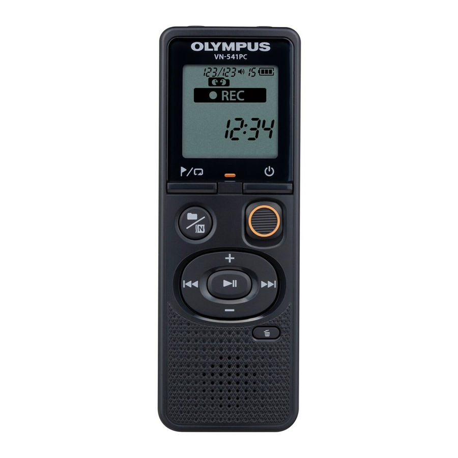 Olympus VN-541PC Basic Manual