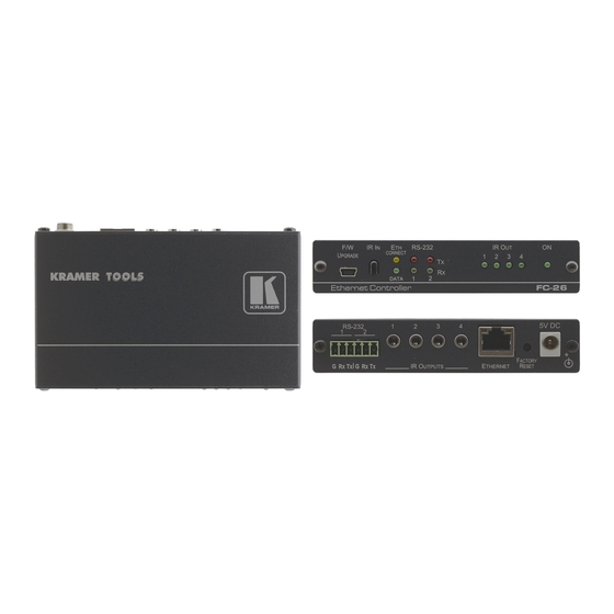 Kramer FC-26 Quick Start Manual