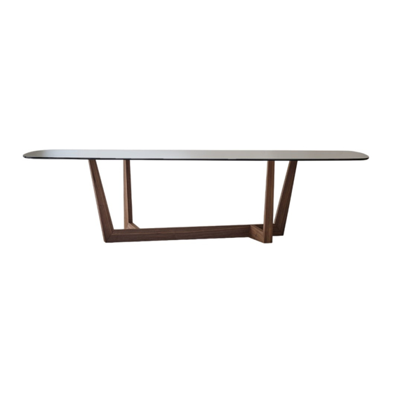 Bonaldo Art Extension Dining Table Assembly Instructions Manual