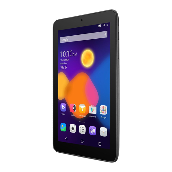 Alcatel onetouch Pixi 3 Quick Start Manual
