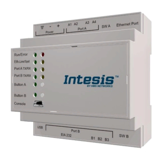 HMS Intesis Modbus Server Manuals