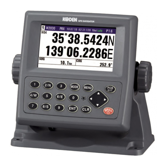Koden KGP-922 Operation Manual