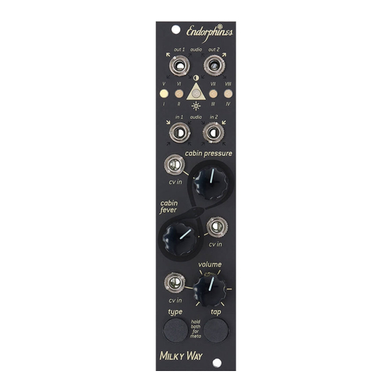 Endorphines Milky Way Quick Start Manual